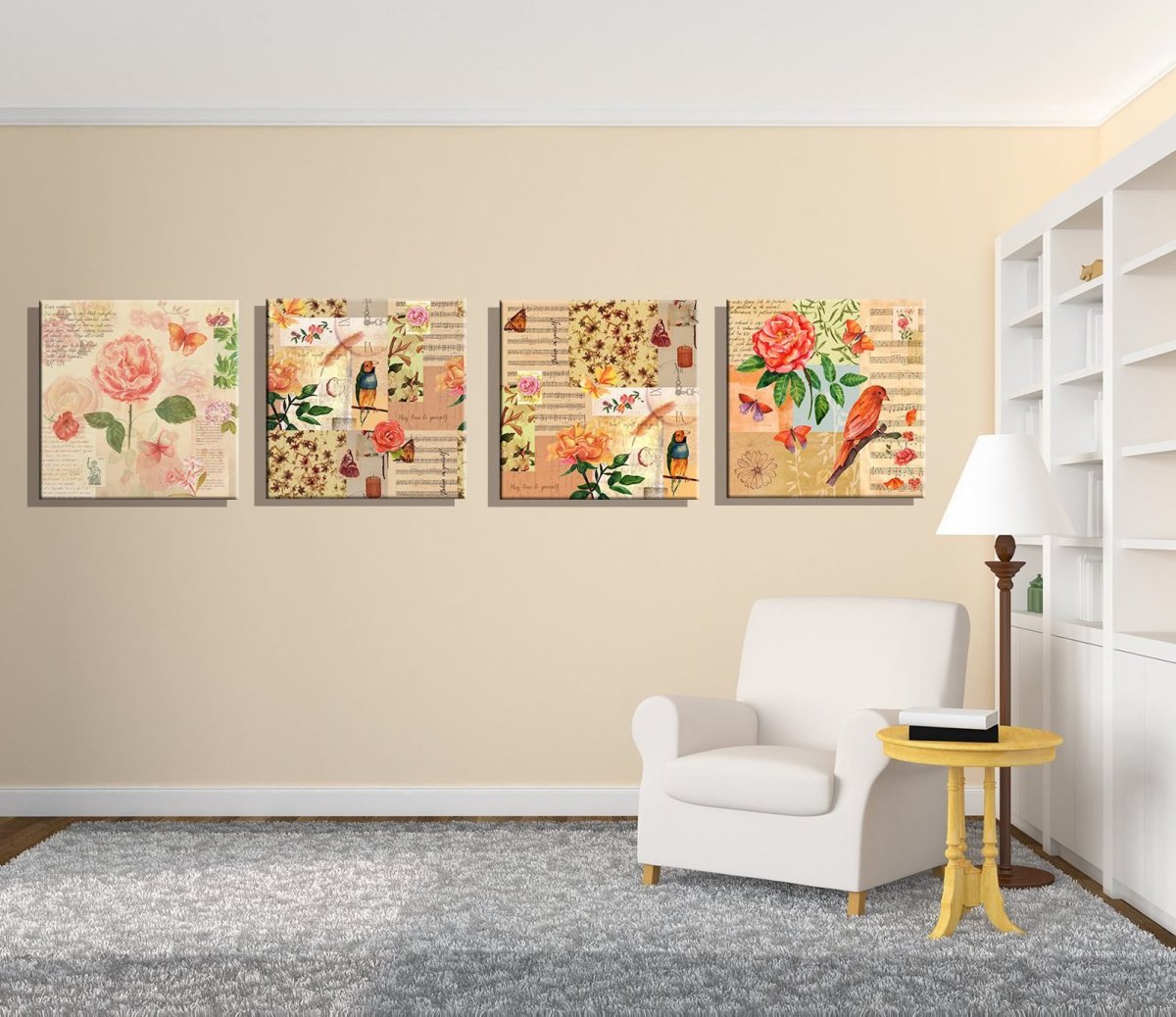 Схема расположения картин на стене