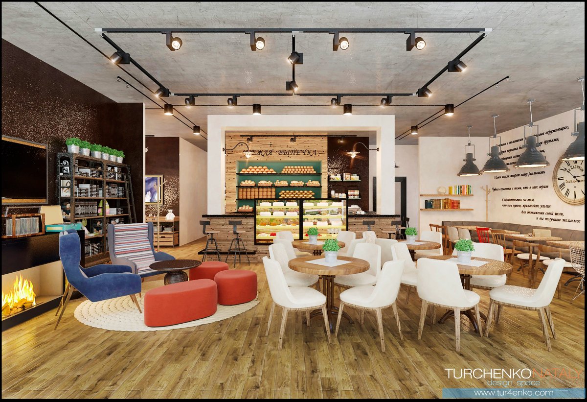 Кафе кондитерская в стиле