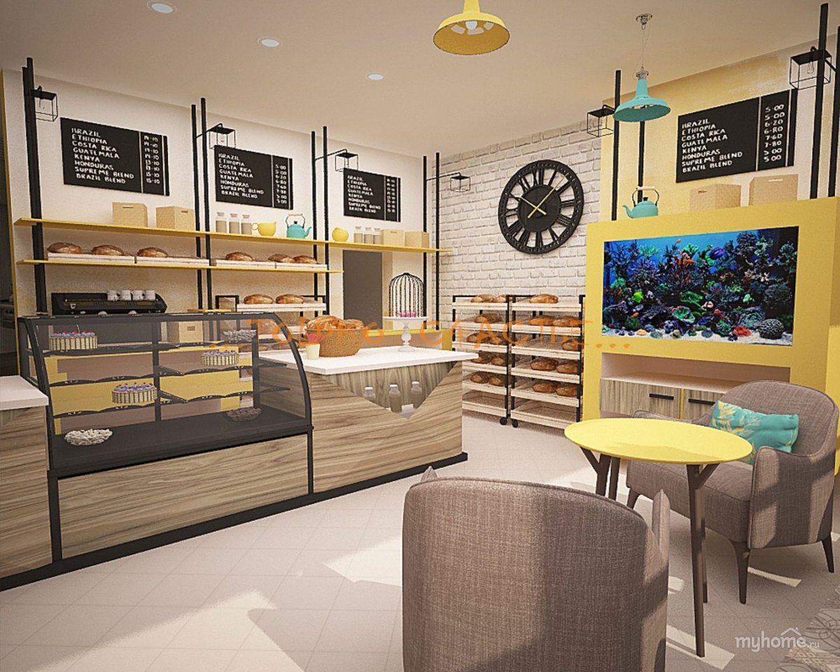 Интерьер кафе кондитерской