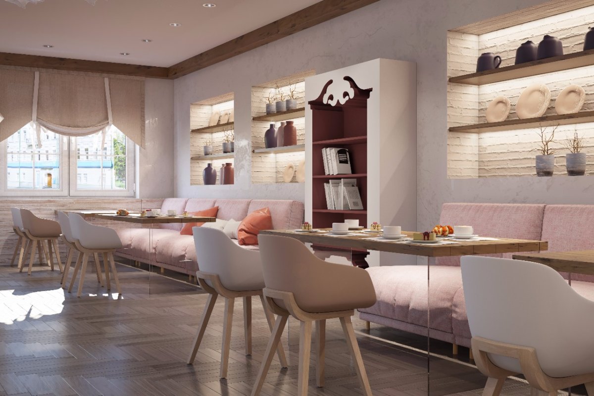 Кофейня кондитерская обои