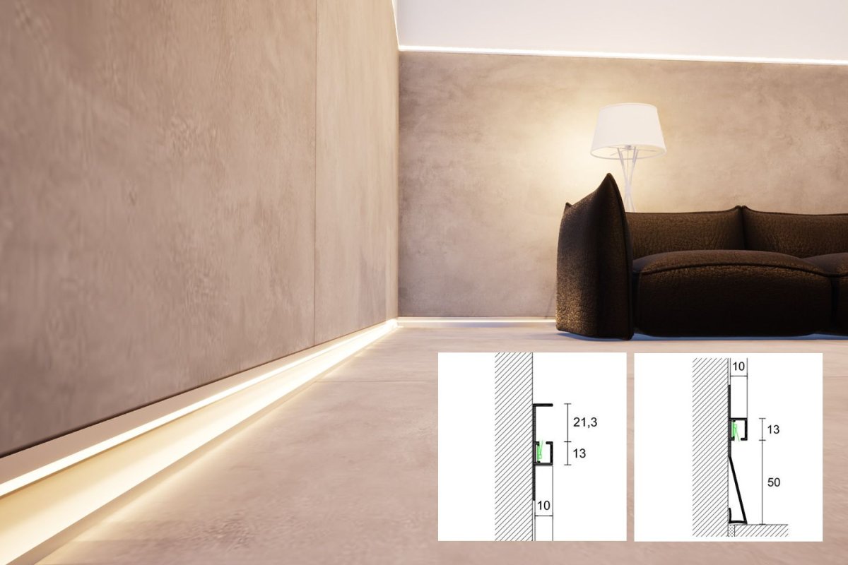 Бесщелевые натяжные потолки шток