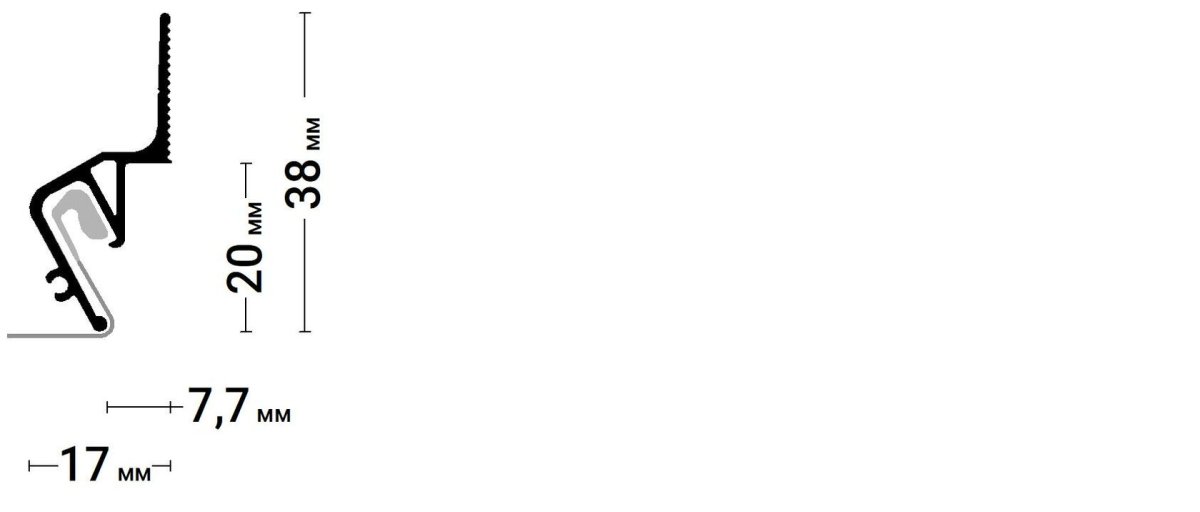 Профиль краб 3.0 для натяжного потолка