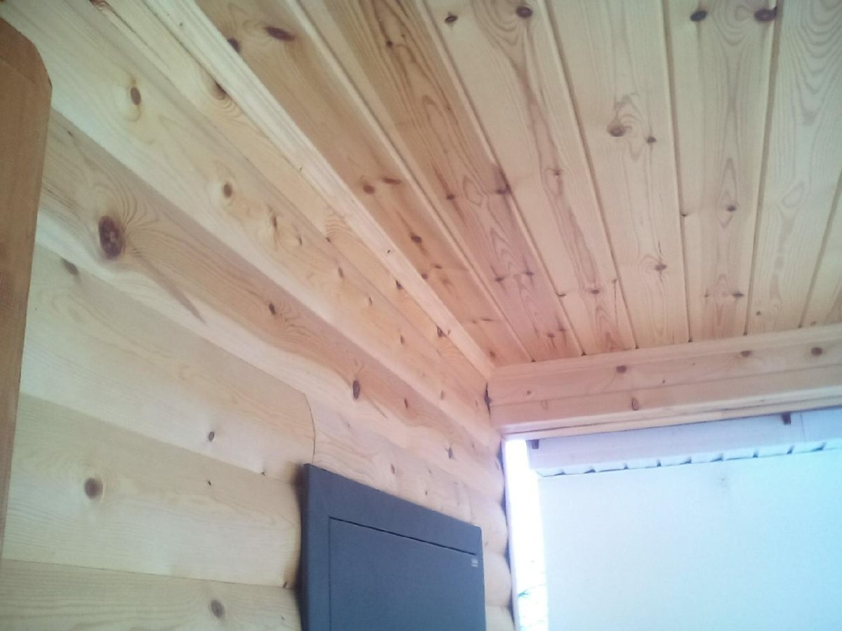 Вертикальный монтаж имитации бруса