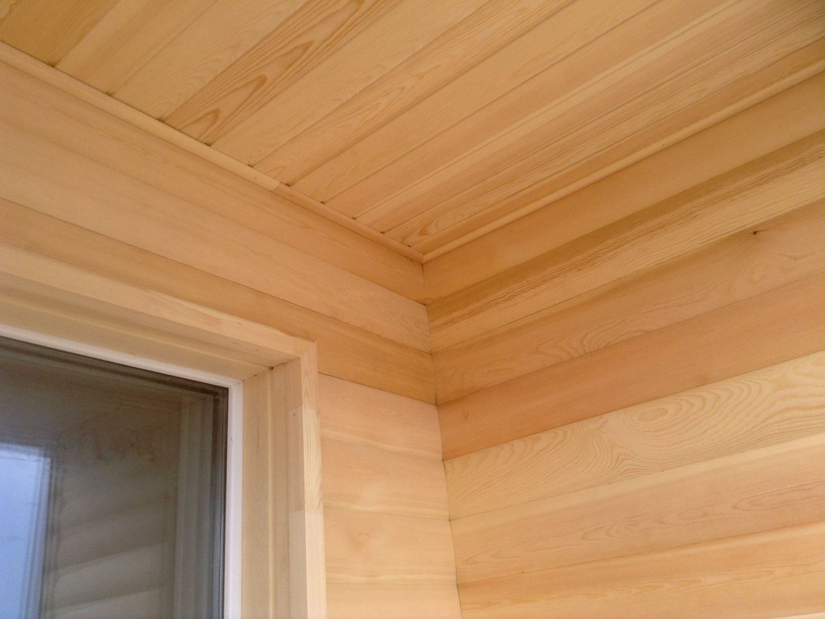 Вагонка штиль цвет орех