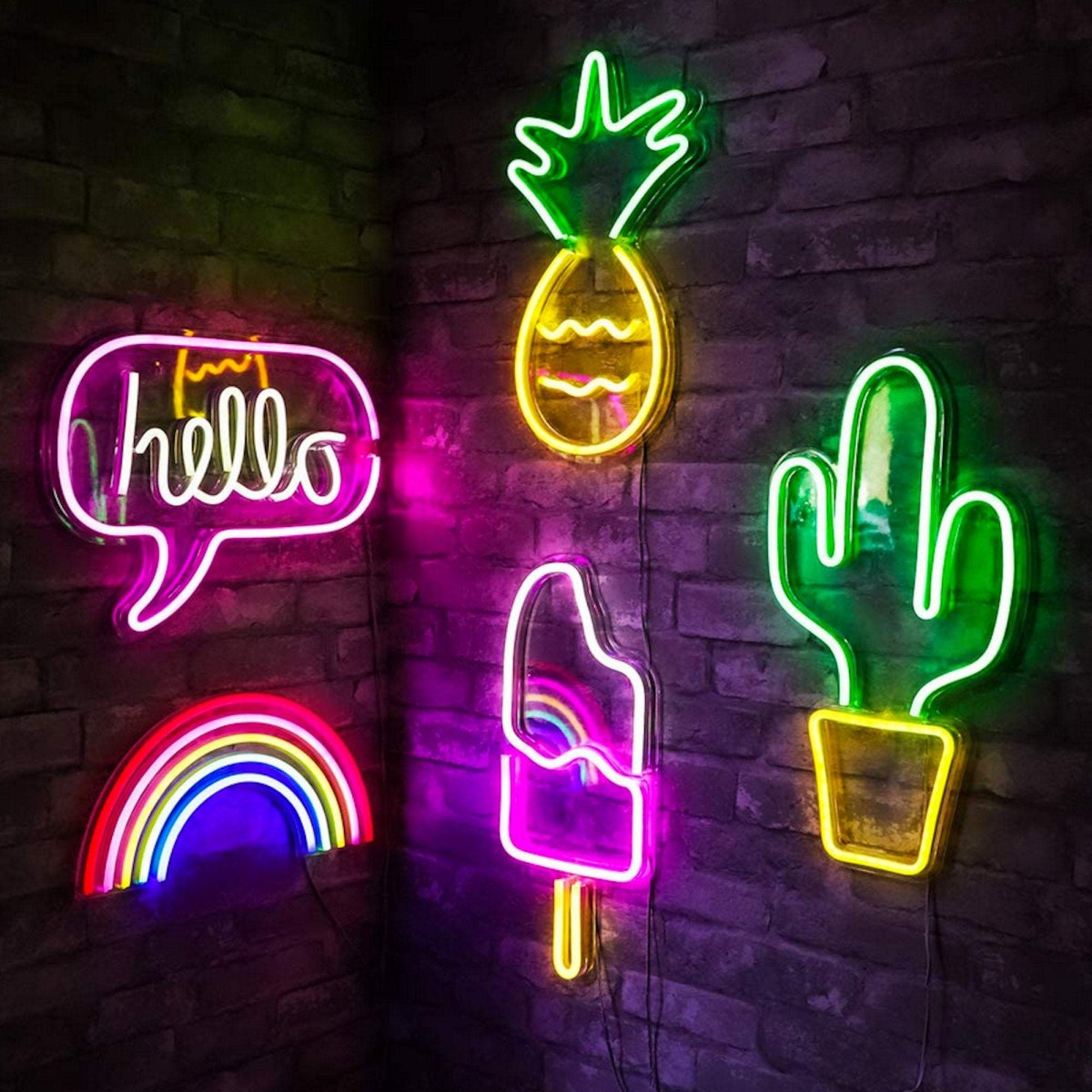 Неоновый логотип