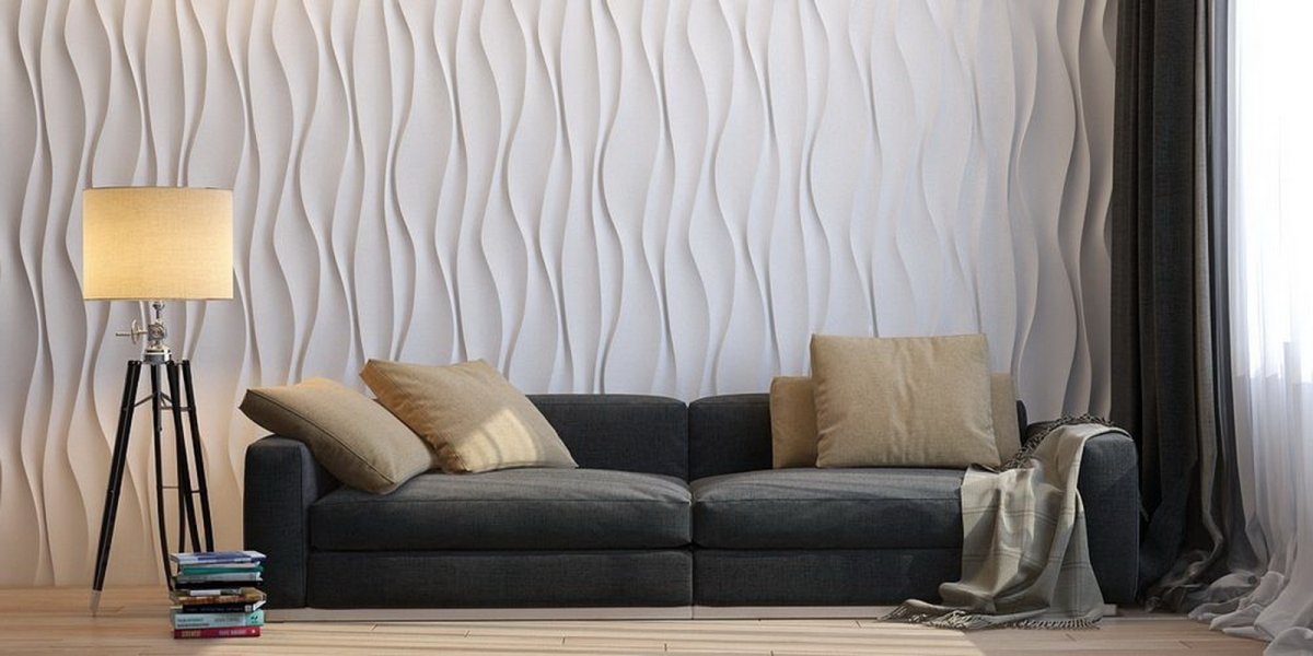 Гипсовая 3d панель "Бархан"