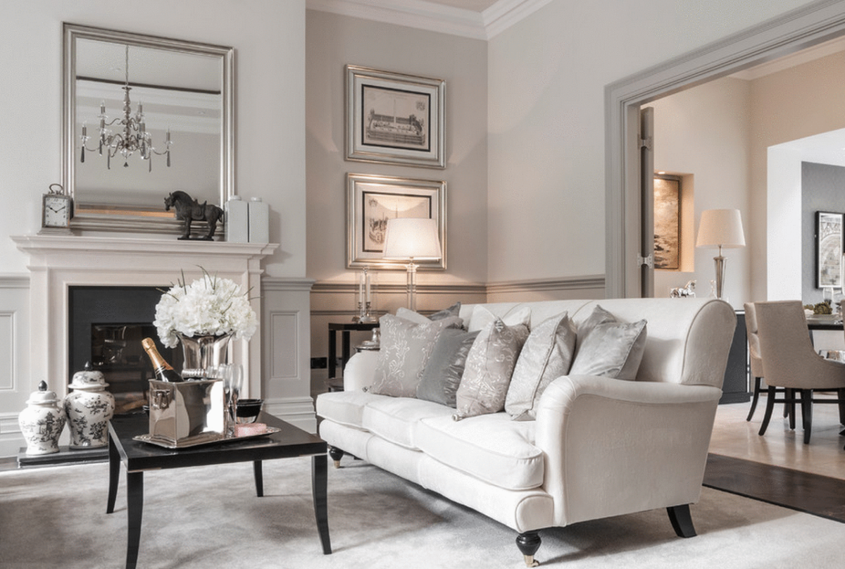 Интерьер Неоклассика тауп