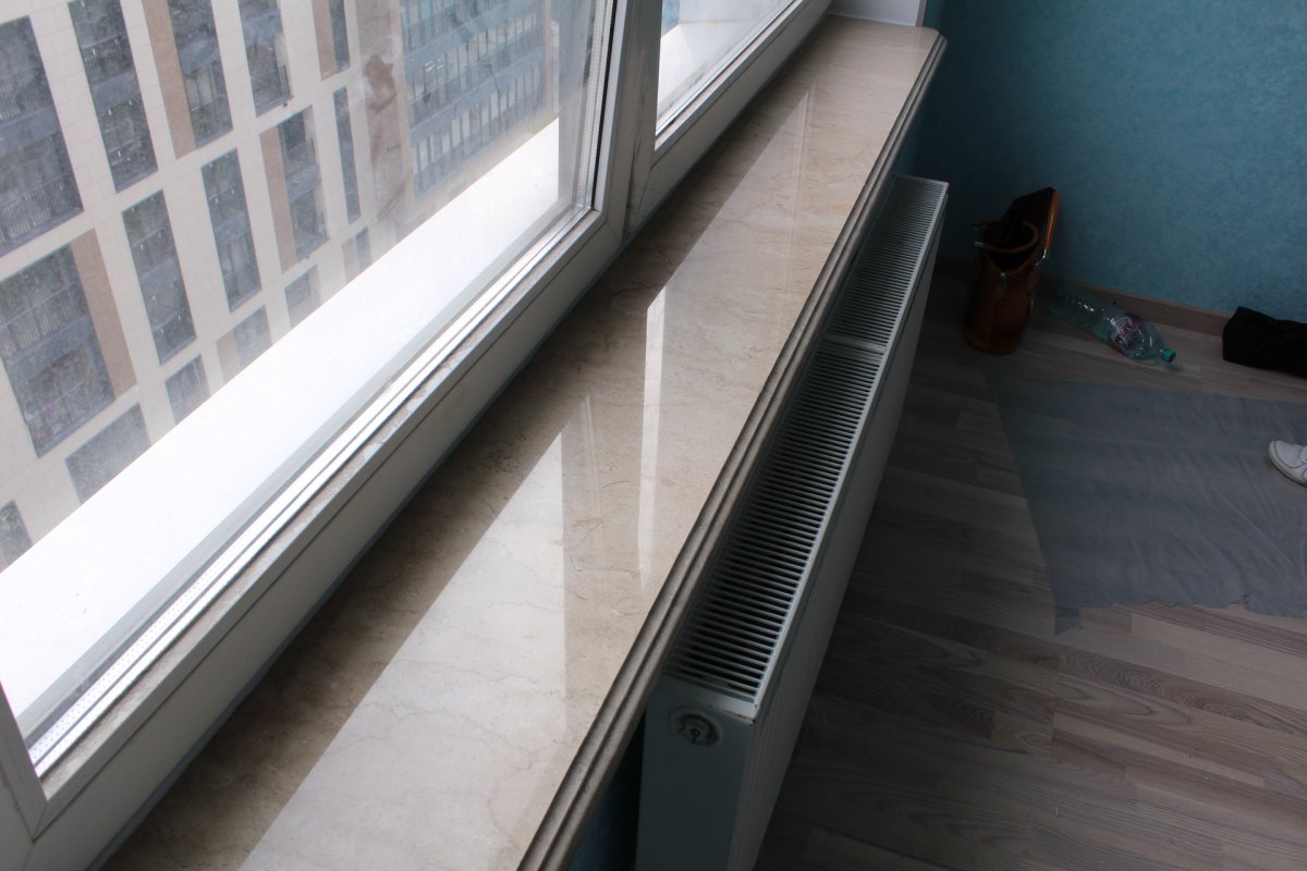 Подоконник из плитки керамической