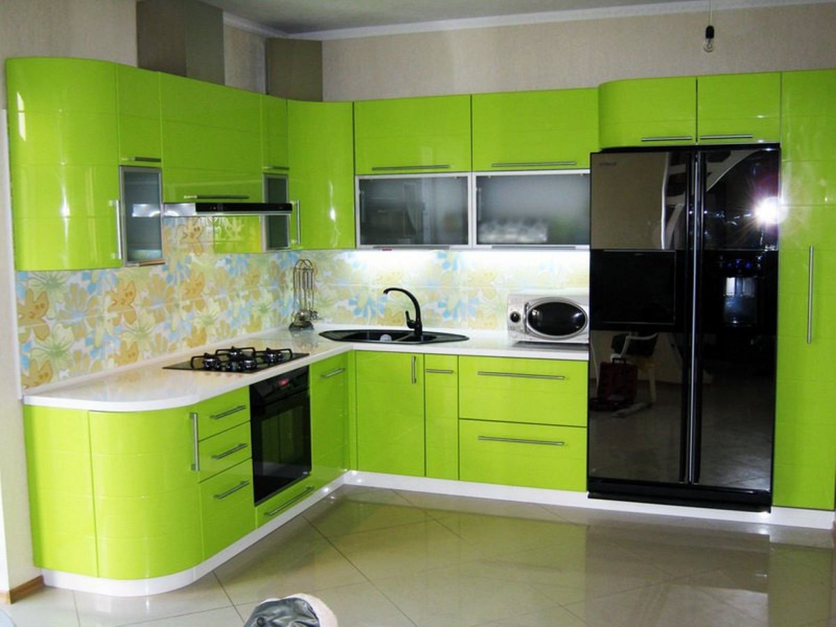 Кухни салатовые