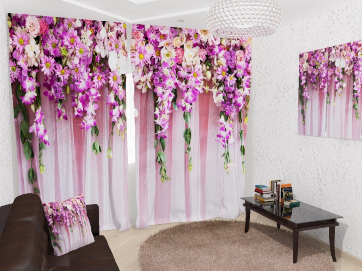 Тюль с фотопечатью