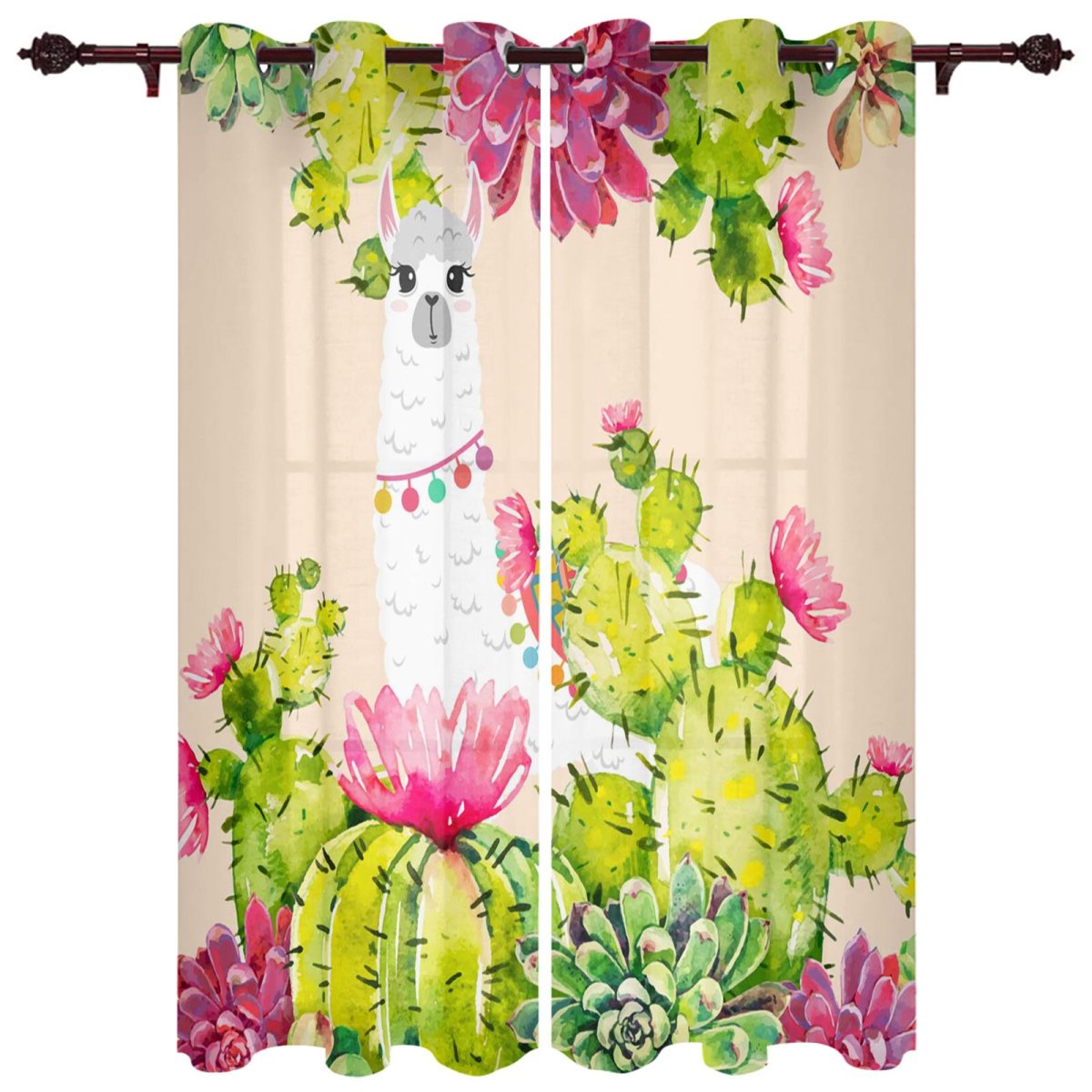 Шторы с крупными цветами