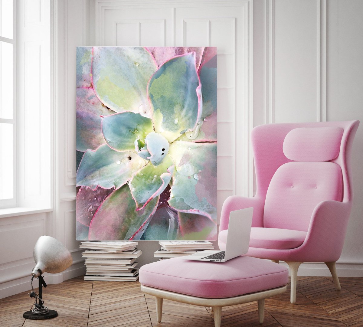 Акварельная абстракция в интерьере