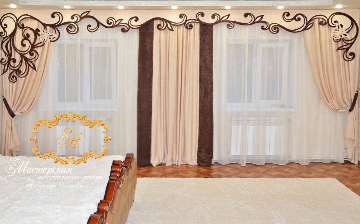 Комплект Севилья ажурный ламбрекен