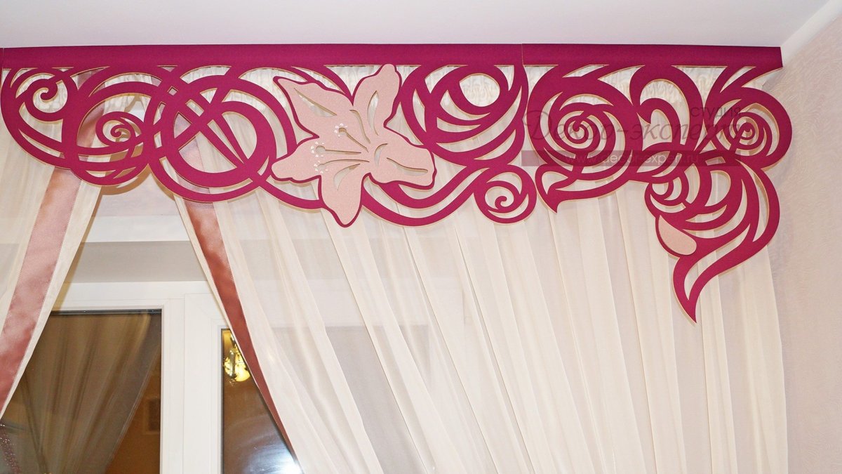Ламбрекен из бумаги своими руками