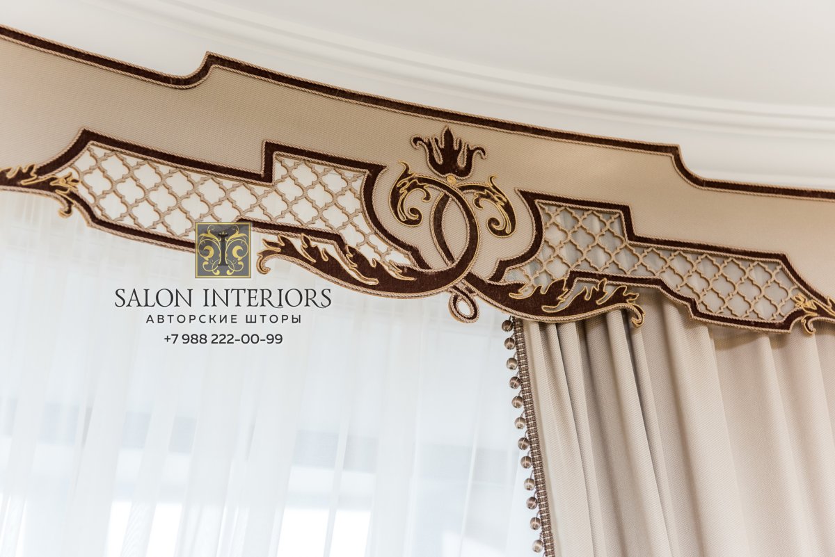 Ажурный ламбрекен своими руками из изолона