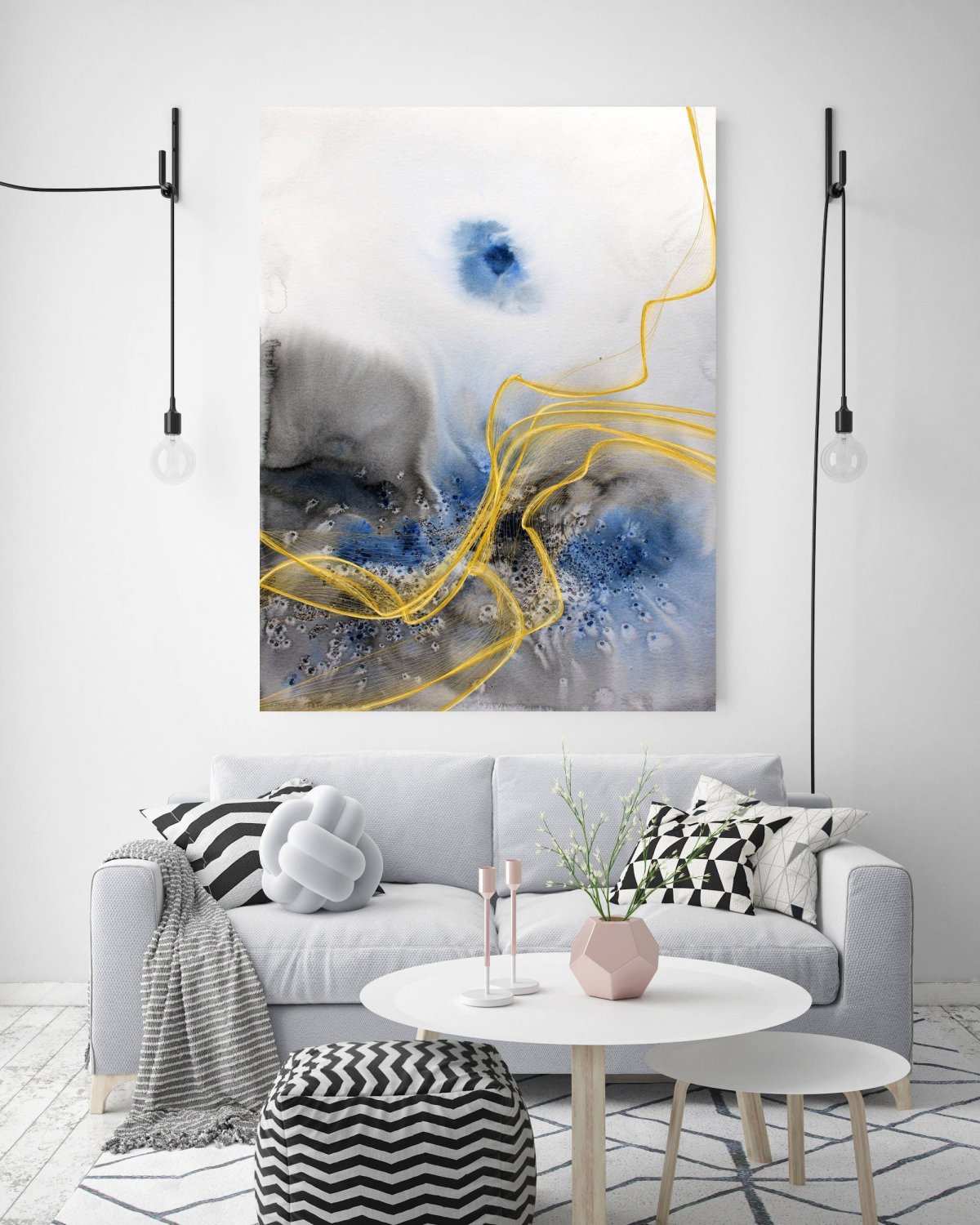 Интерьерные картины акварелью