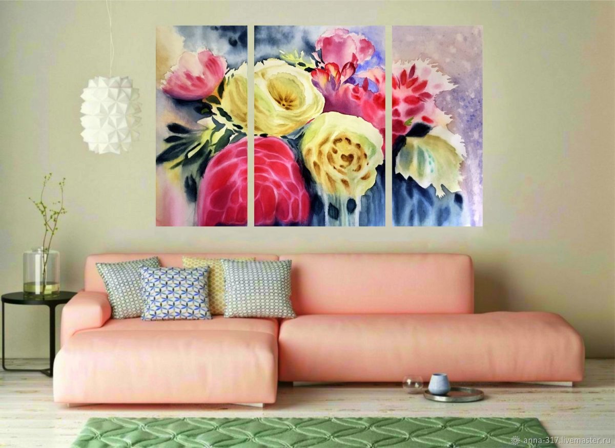 Акварель интерьер Германа Демина