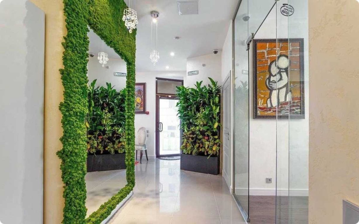 Декор живыми растениями