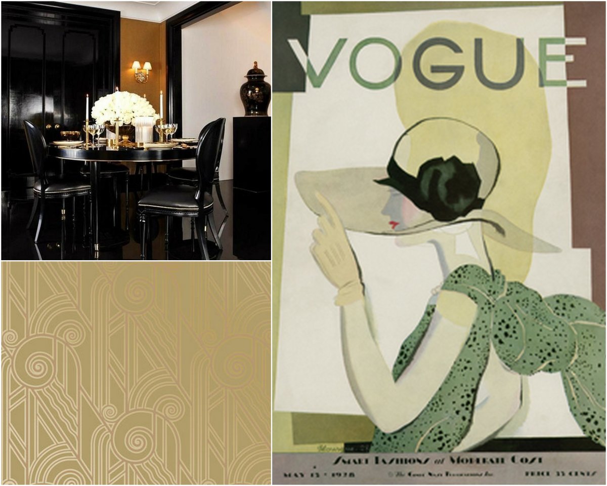 Плакат арт деко обои