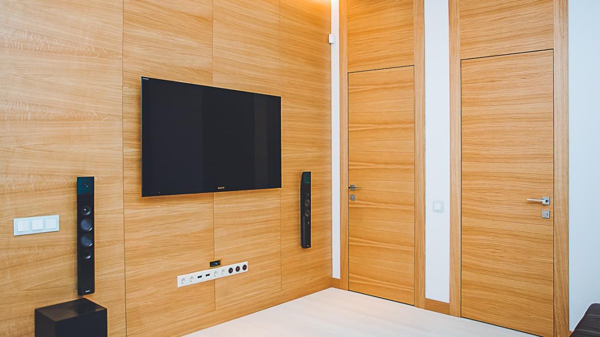 Шпонированные панели Topperfo Micro Ulme Stone Edition Acoustic Wood Panel