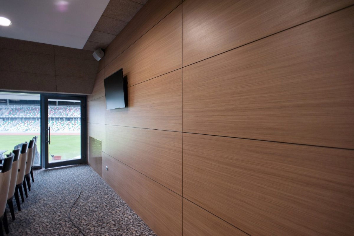 Шпонированные стеновые панели