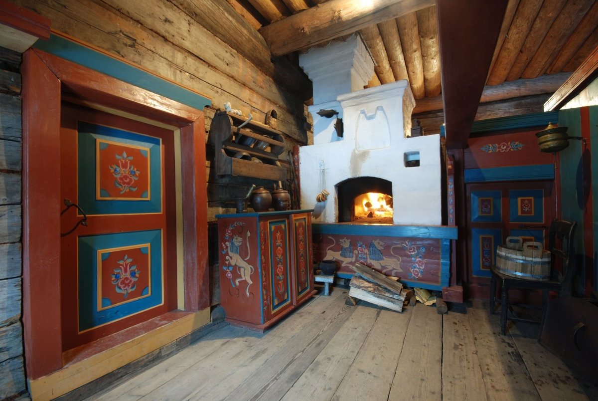 Интерьер старинной избы