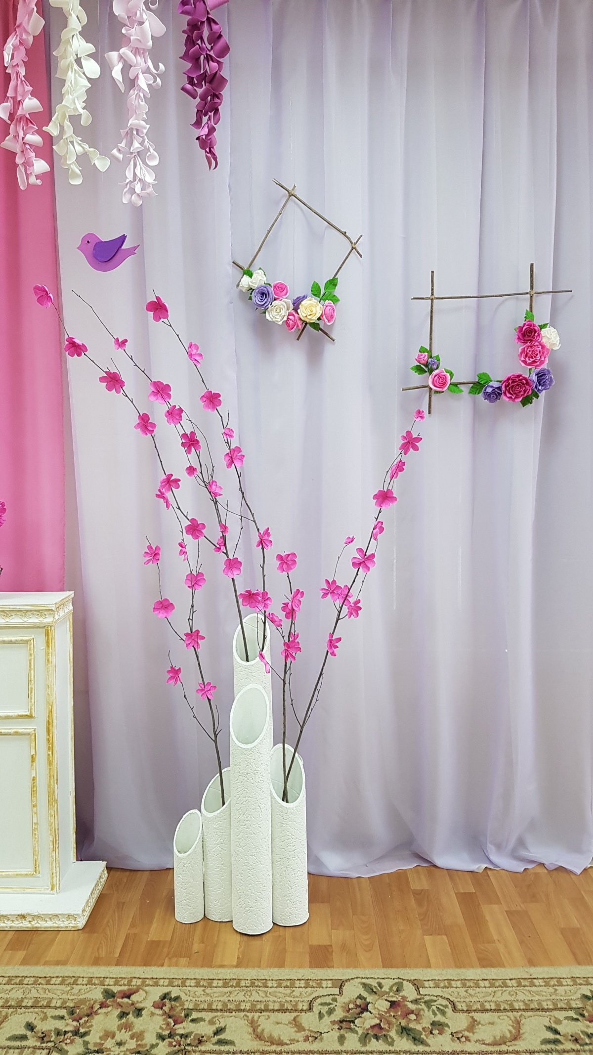 Объемные украшения на стену