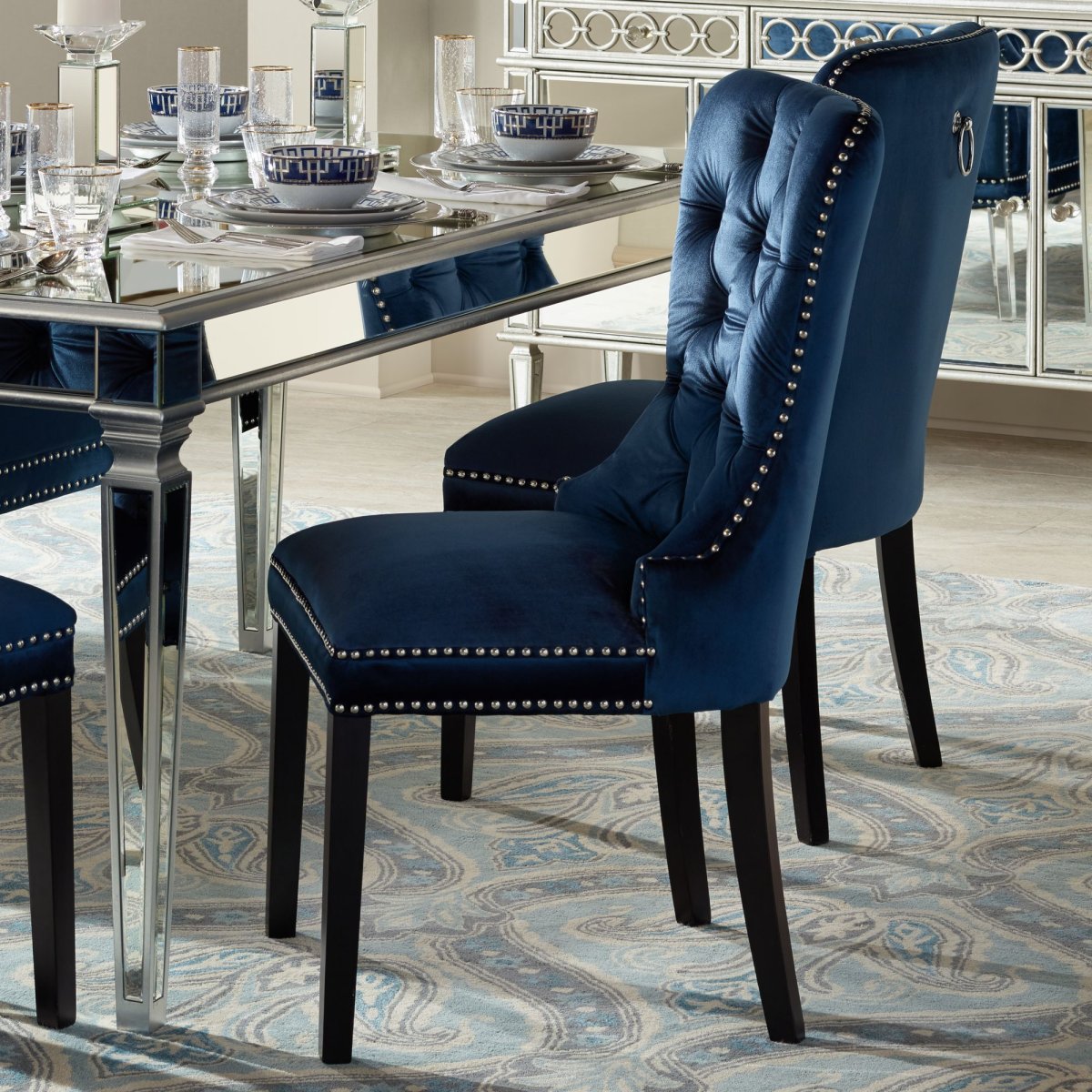 Стул Dining Chair Foucault Blue