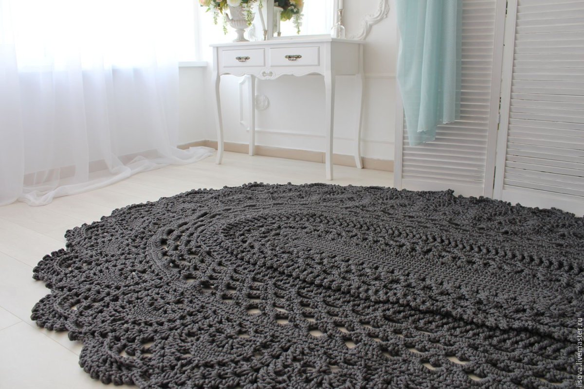 Коврики вязаные на Пинтерест