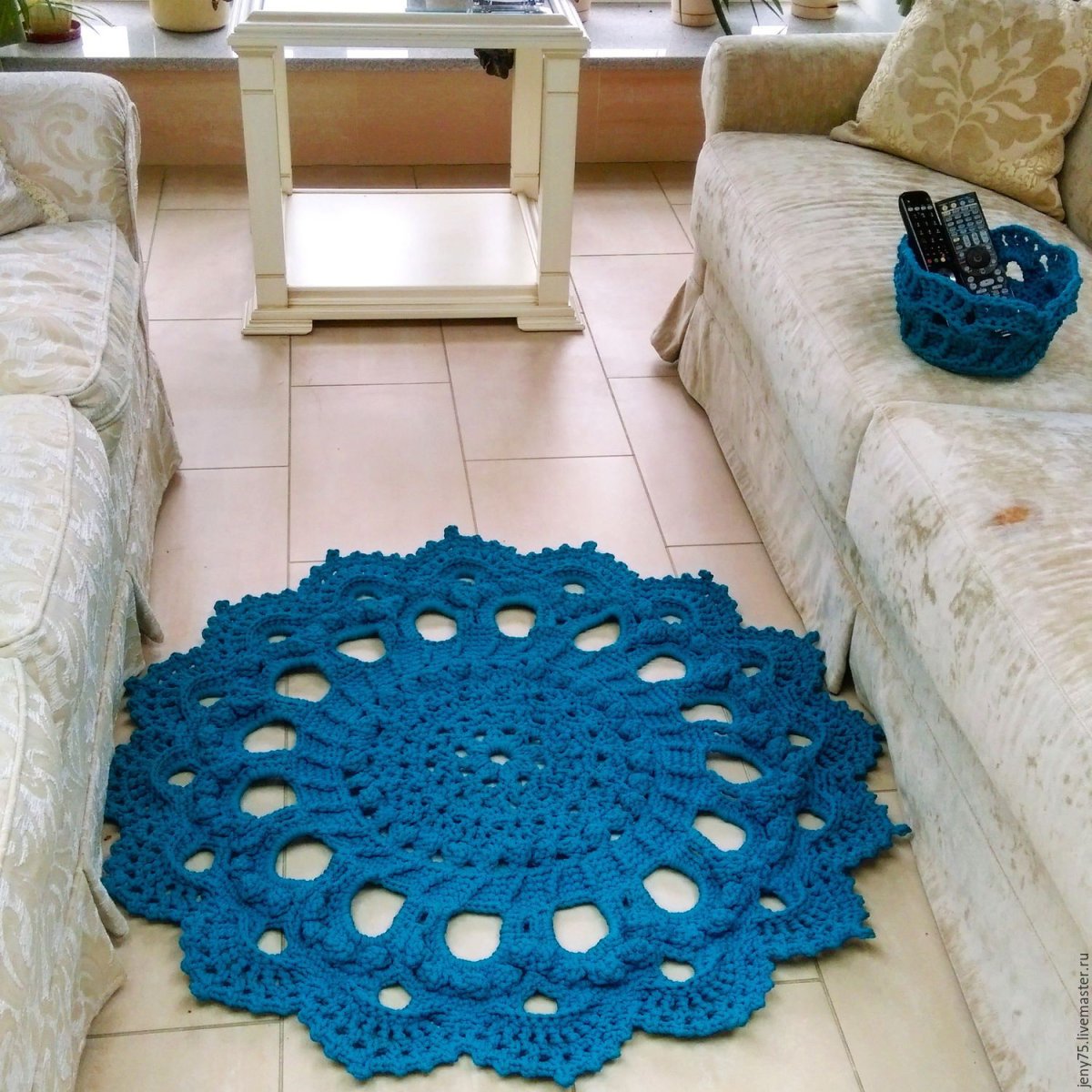 Вязаные коврики на Етси