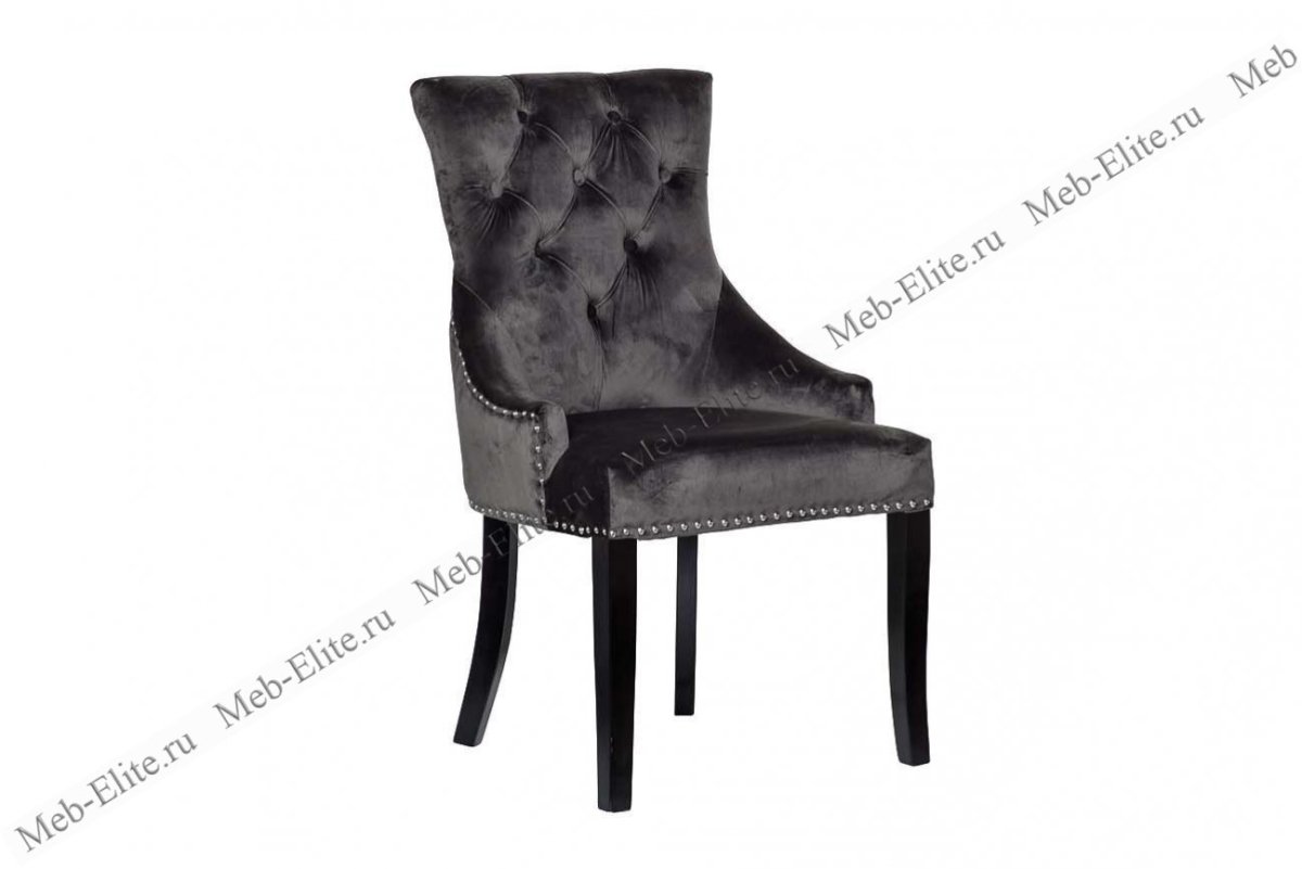 Стул Hudson черный велюр