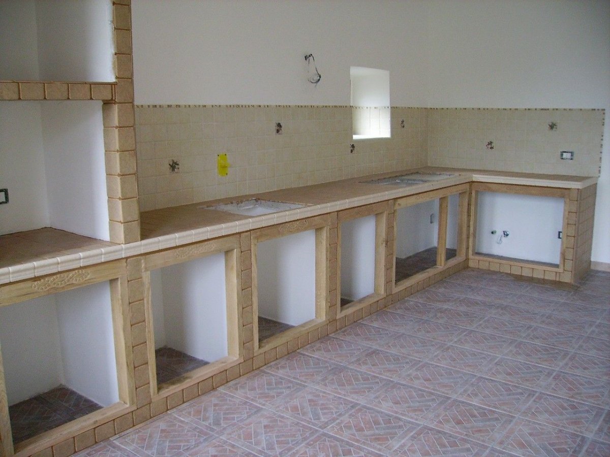 Кухонный гарнитур из ГКЛ