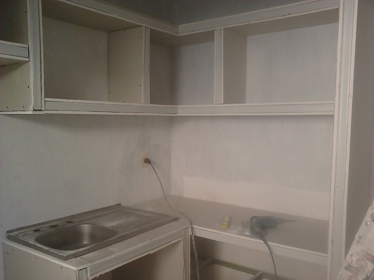 Кухонные шкафы из гипсокартона