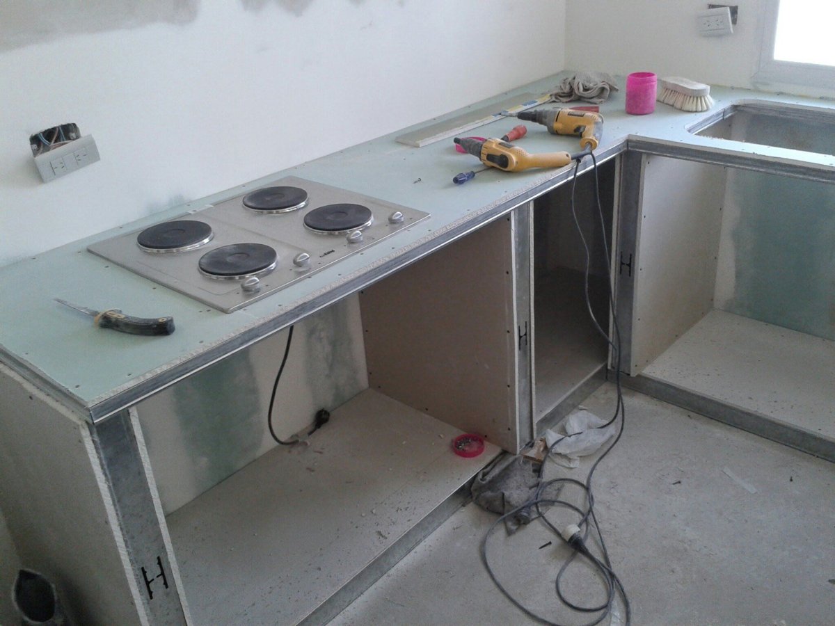 Каркас кухни из профиля