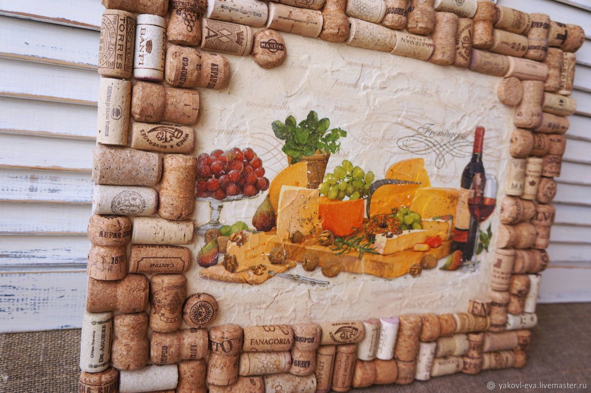 Пробковая доска "Wine time"