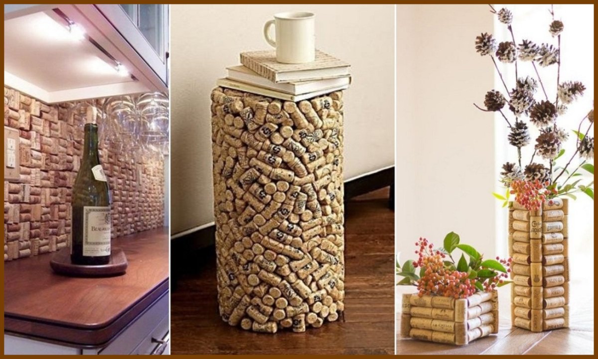 Декор из винных пробок