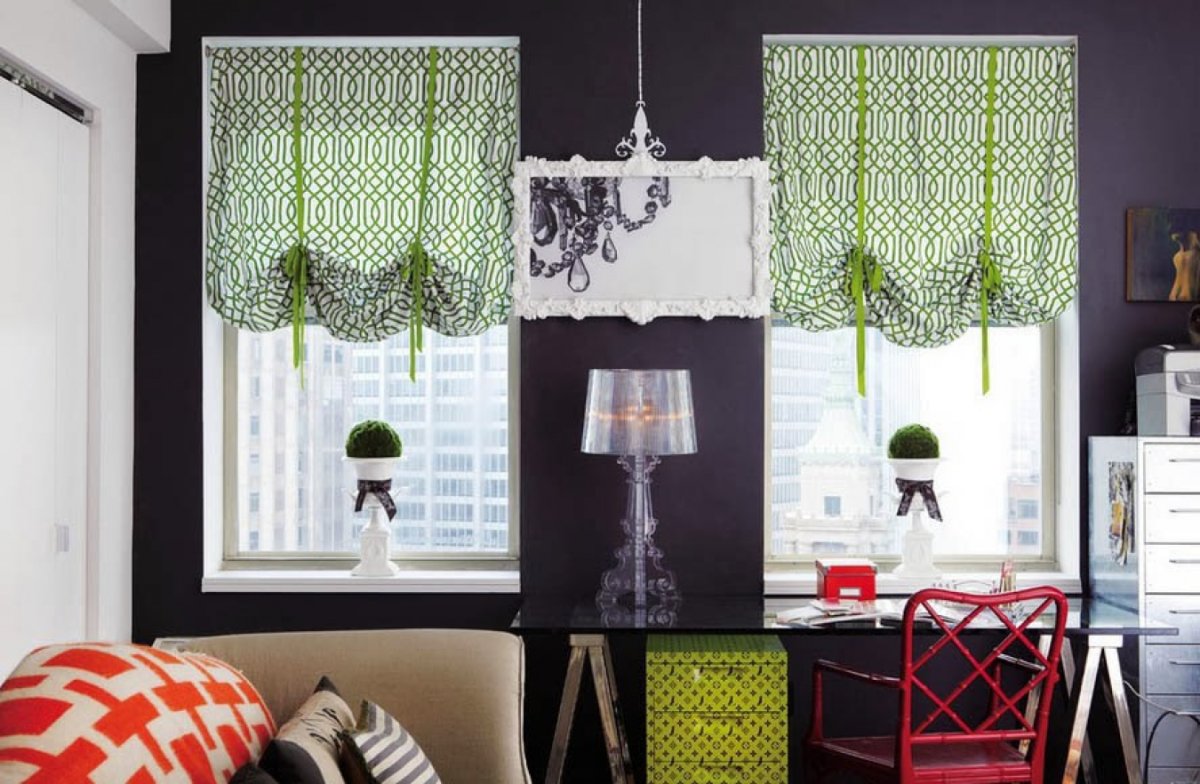 Римские жалюзи в гостиную