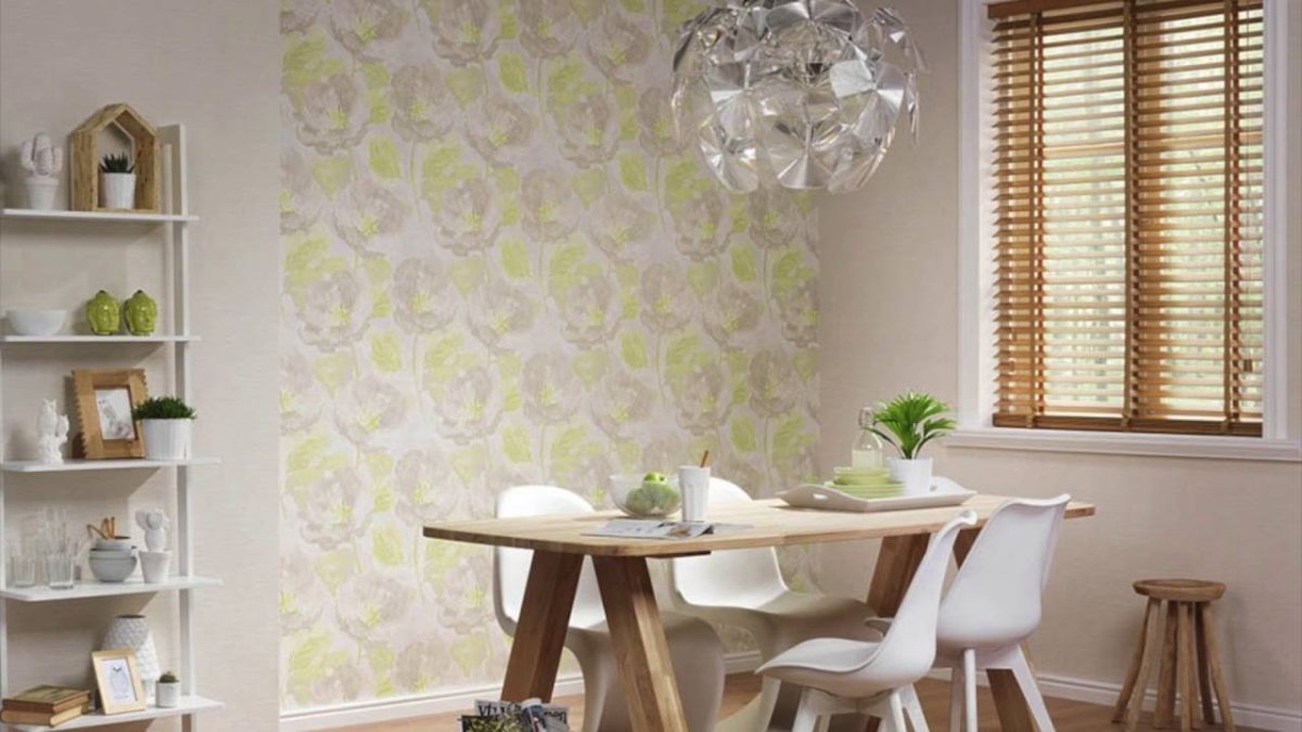 Обои доски с ромбами интерьер