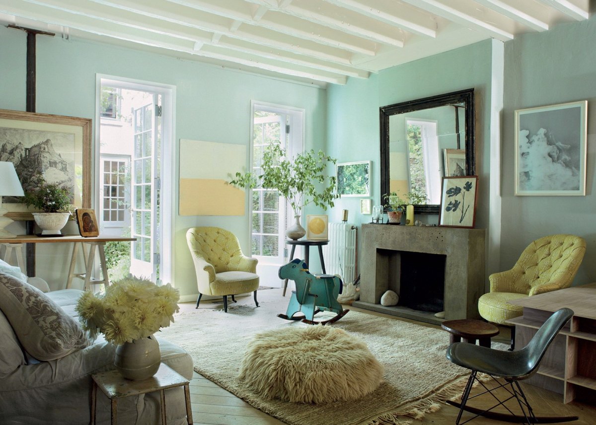 Мятный цвет в интерьере