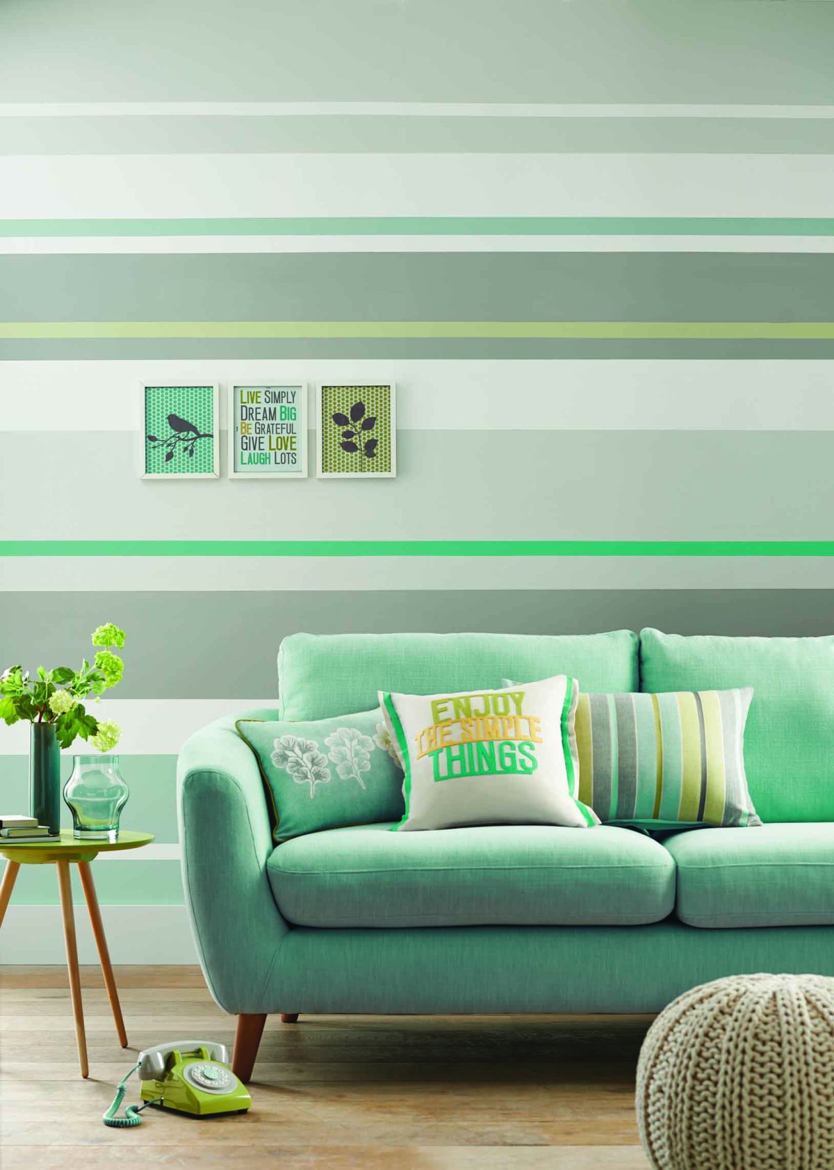 Зеленый цвет в интерьере