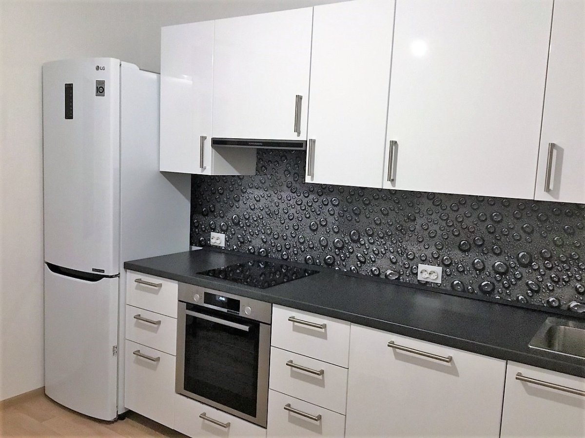 Кухни зебрано темный низ светлый верх