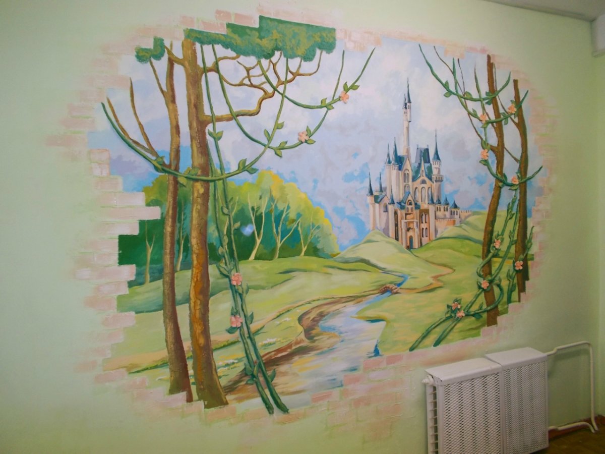 Художественная роспись стен в детской