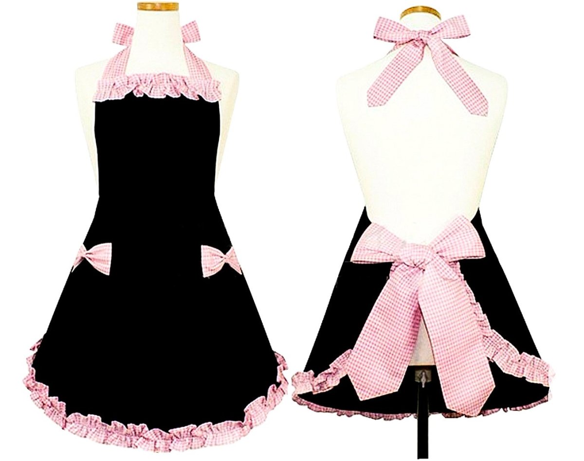 Фартук ретро белый с рюшами