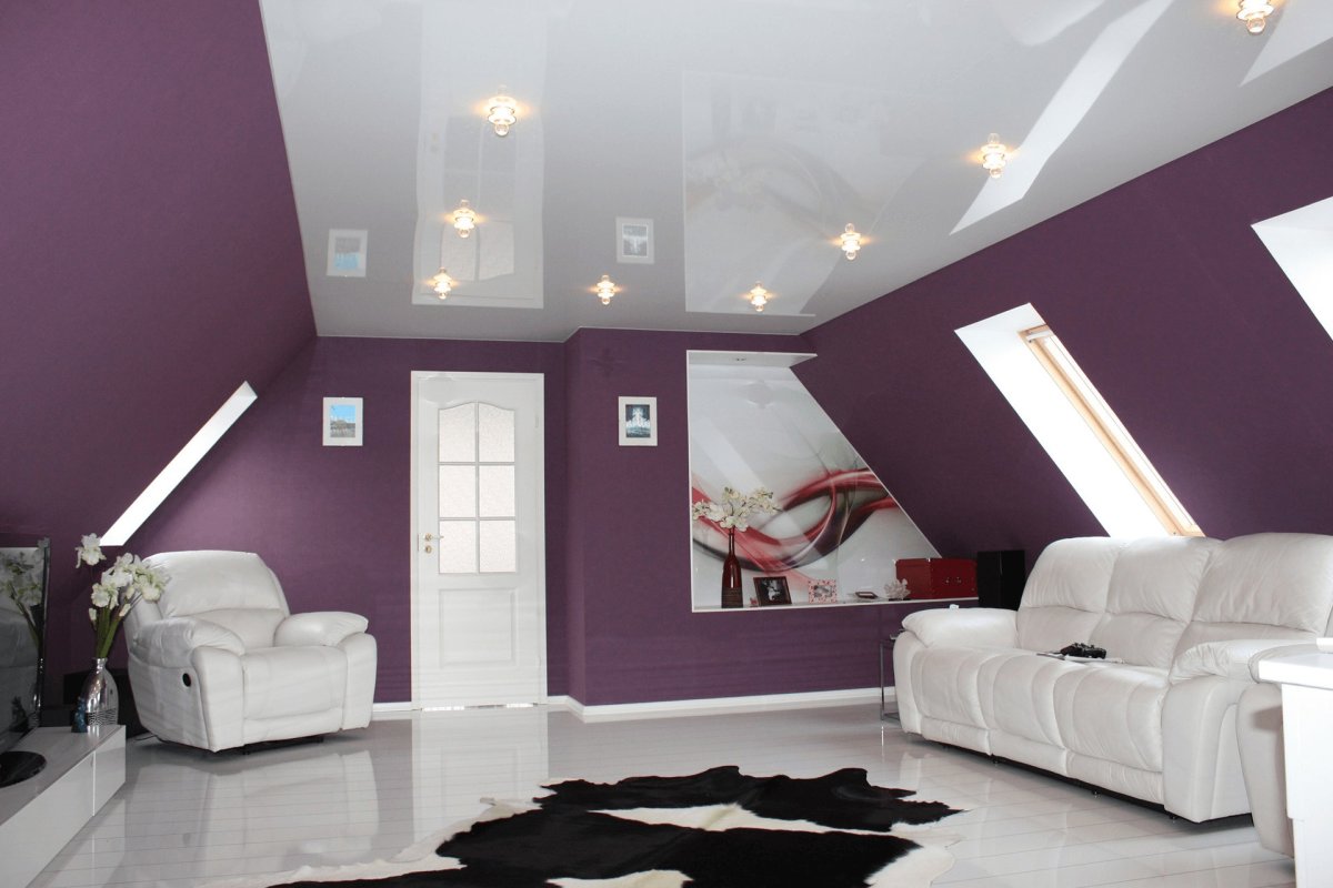 Отделка стен мансарды