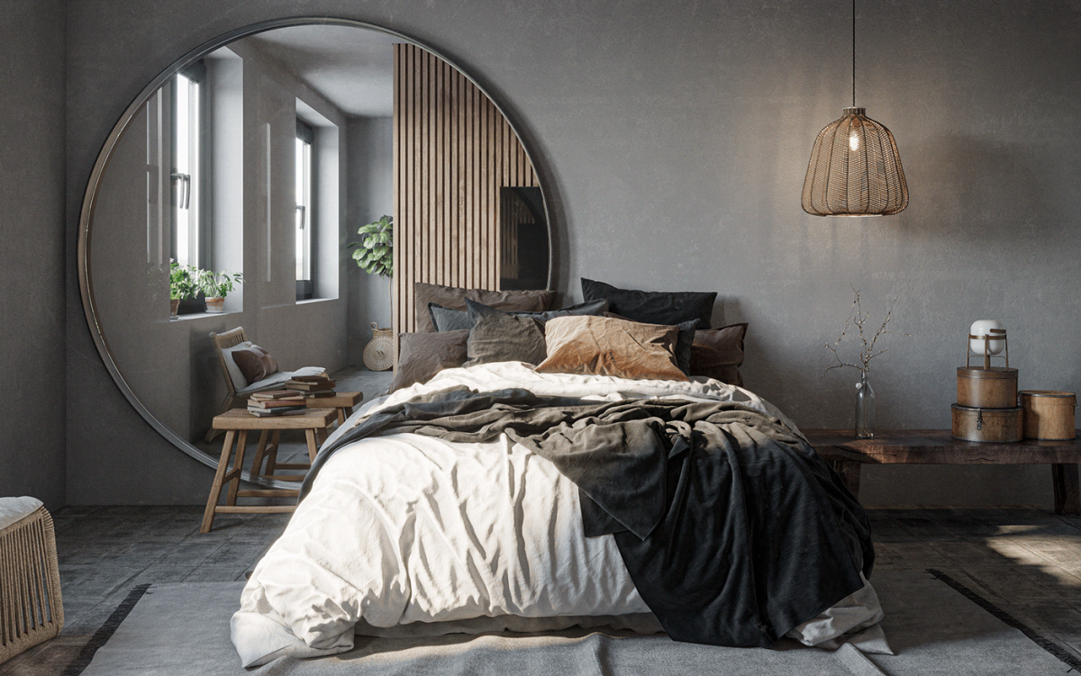 Угловой диван стиль стиле Ваби-Саби