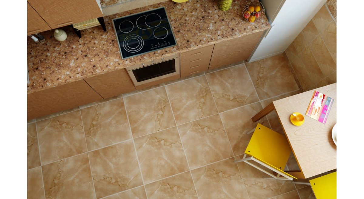 Плитка для пола на маленькую кухню