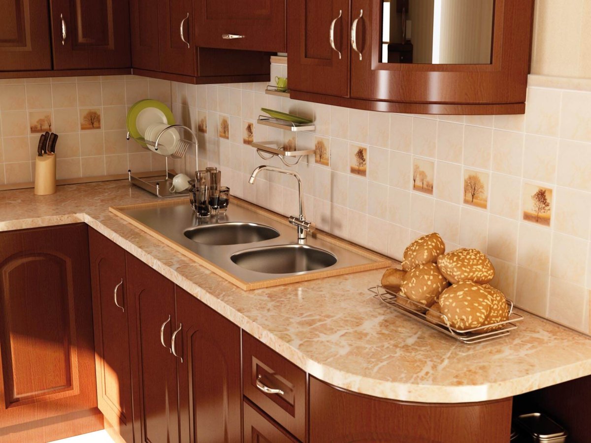 Кафельная плитка для кухни фартук