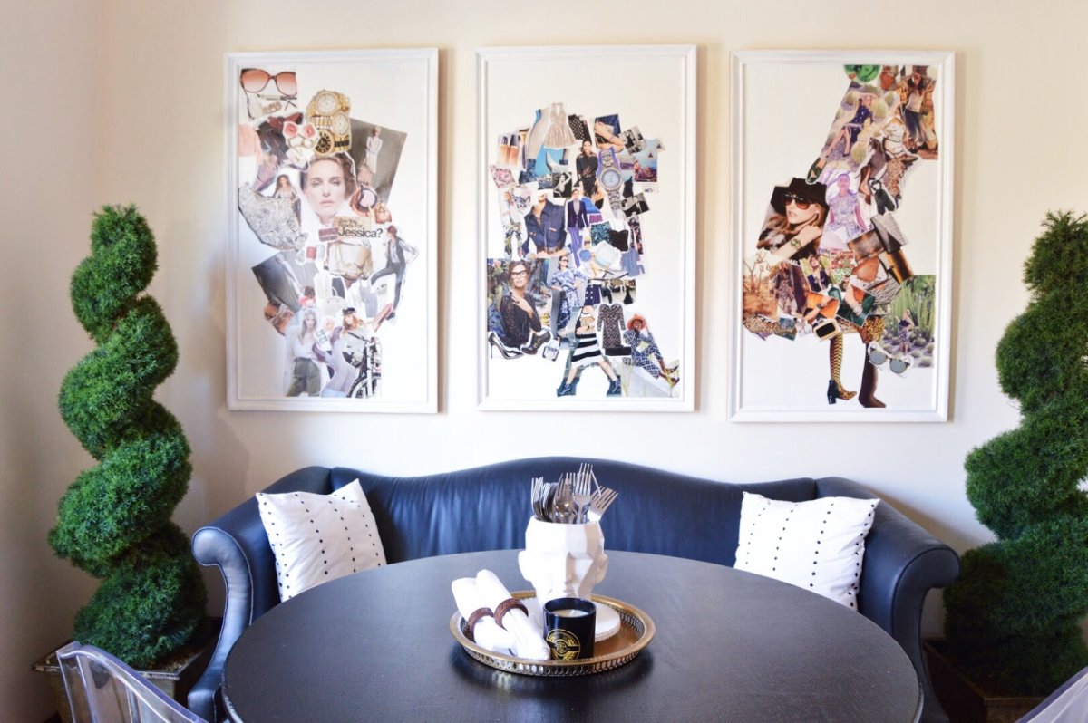 Необычные коллажи из фотографий на стену