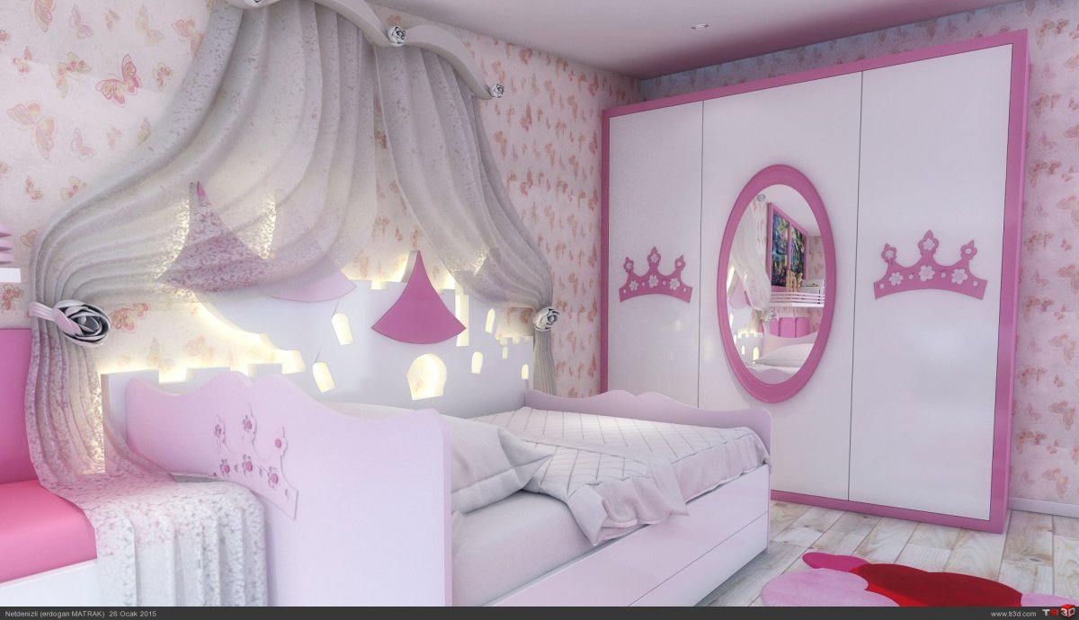 Обои в детскую спальню для девочки