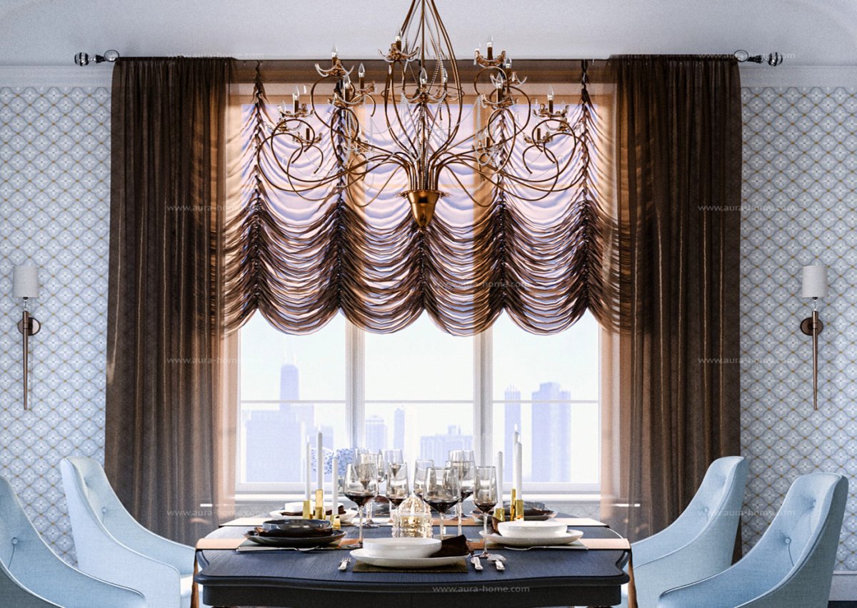 Необычные декоры для штор и занавесок